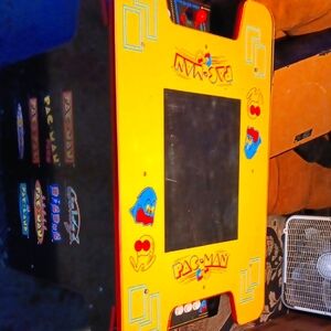 Vibrant Retro Arcade Video Game Console with Large Screen 2 player joystiick